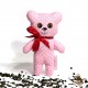 Pohankový medvídek růžový puntík malý