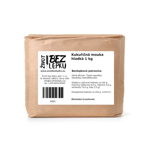 Kukuřičná mouka hladká 1 kg