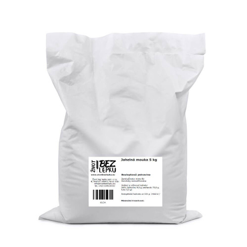 Jahelná mouka hladká 5 kg