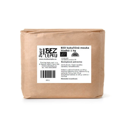 BIO kukuričná múka hladká 1 kg