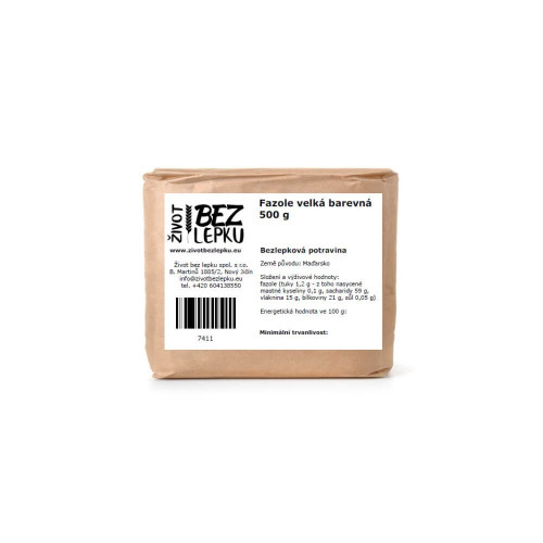 Fazuľa veľká barevná 500 g