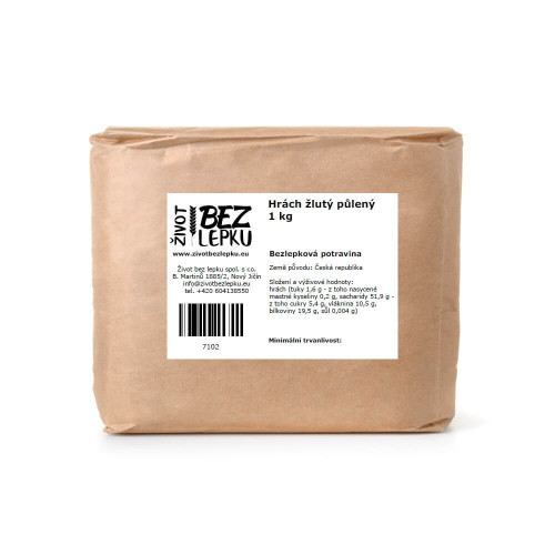 Hrach žltý polený 1 kg