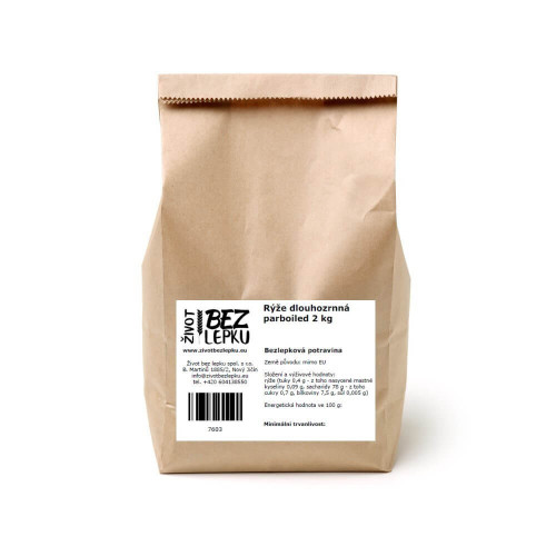 Ryža dlhozrnná parboiled 2 kg