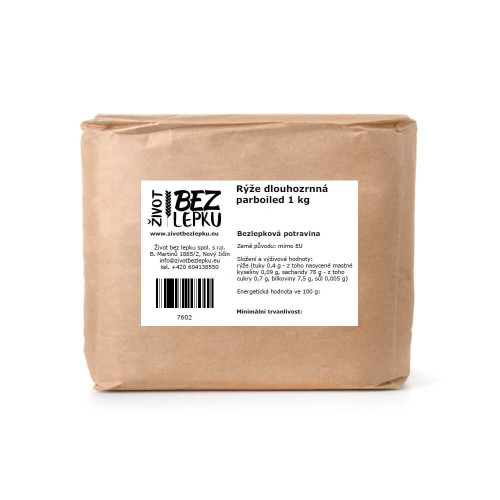 Ryža dlhozrnná parboiled 1 kg