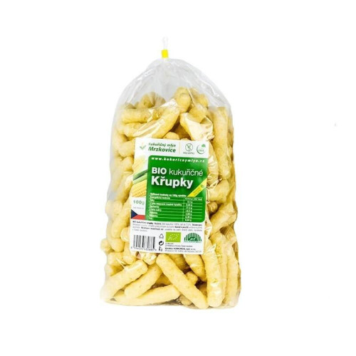 BIO kukuričné chrumky dlhé slané 100 g