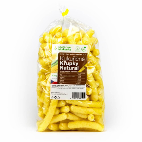 Kukuričné chrumky dlhé natural 100 g