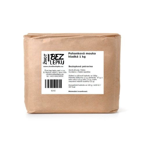 Pohanková mouka hladká 1 kg
