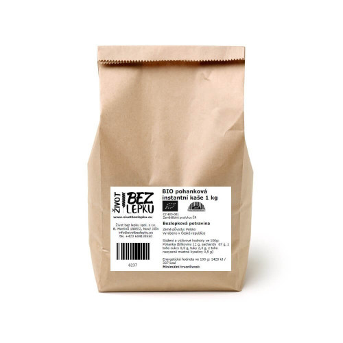 BIO pohanková kaše instantní natural 1 kg