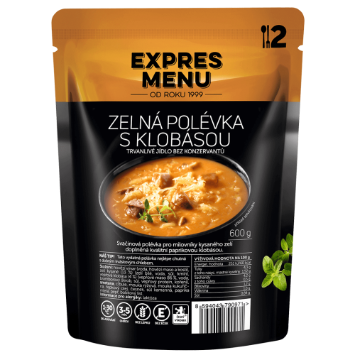 Zelná s klobásou 2 porce EXPRES MENU 600 g
