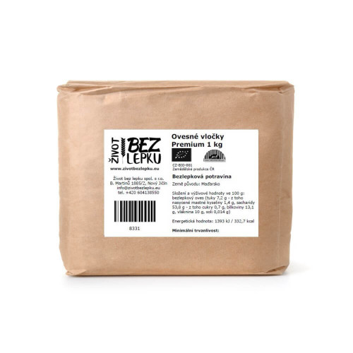 Ovesné vločky Premium 1 kg