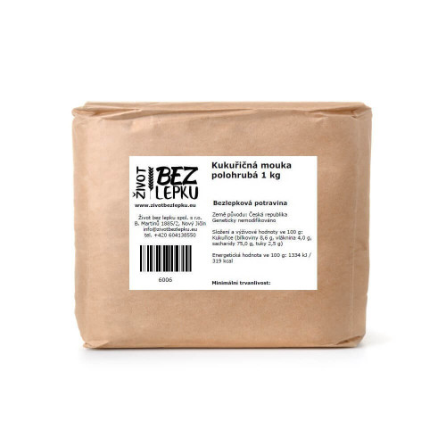 Kukuričná múka polohrubá 1 kg