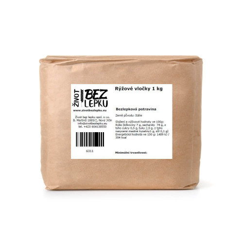 Rýžové vločky instantní 1 kg