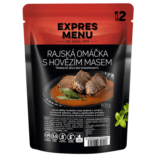 Rajská omáčka s hovězím masem 2 porce EXPRES MENU 600 g