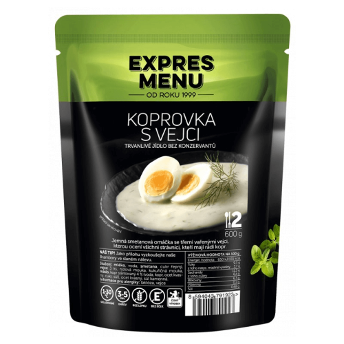 Kôprová omáčka s vajciami 2 porcie EXPRES MENU 600 g