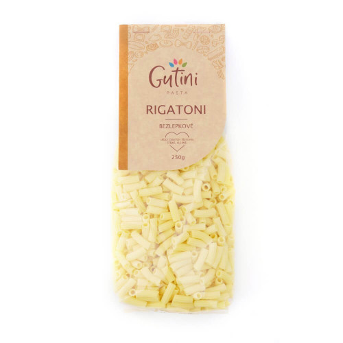 Gutini bezlepkové cestoviny RIGATONI 250 g