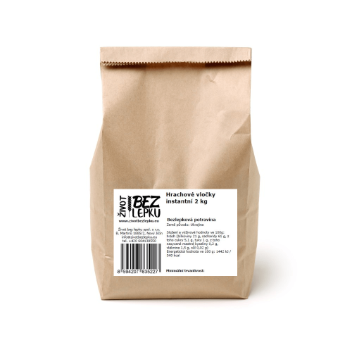 Hrachové vločky instantní bezlepkové 2 kg