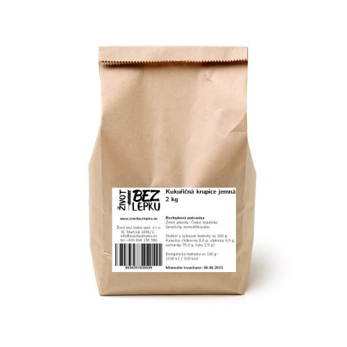 Kukuřičná krupice jemná 2 kg