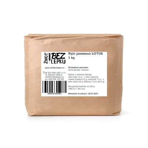 Ryža jazmínová LOTUS 1 kg