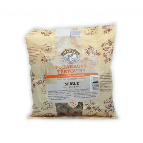 Pohánkové cestoviny mušle Šmajstrla 250 g