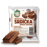 Ovocná RAW srdíčka mléčná čokoláda 50g