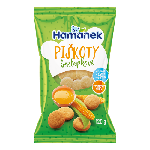 Bezlepkové piškóty Hamánek 120 g