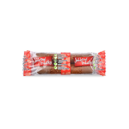 Jablkové trubičky s karobovou polevou 2 ks 24 g