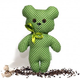 Pohankový medvídek zelený puntík